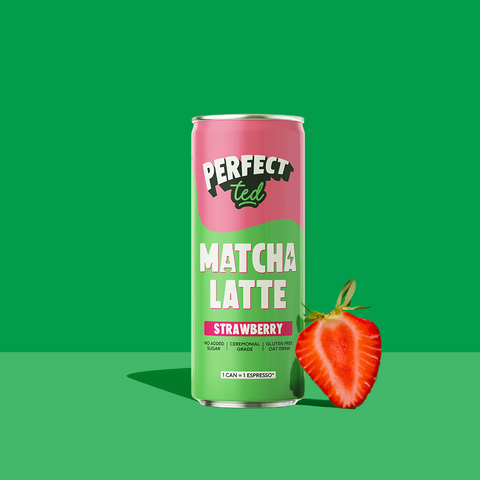 Strawberry Oat Matcha Latte